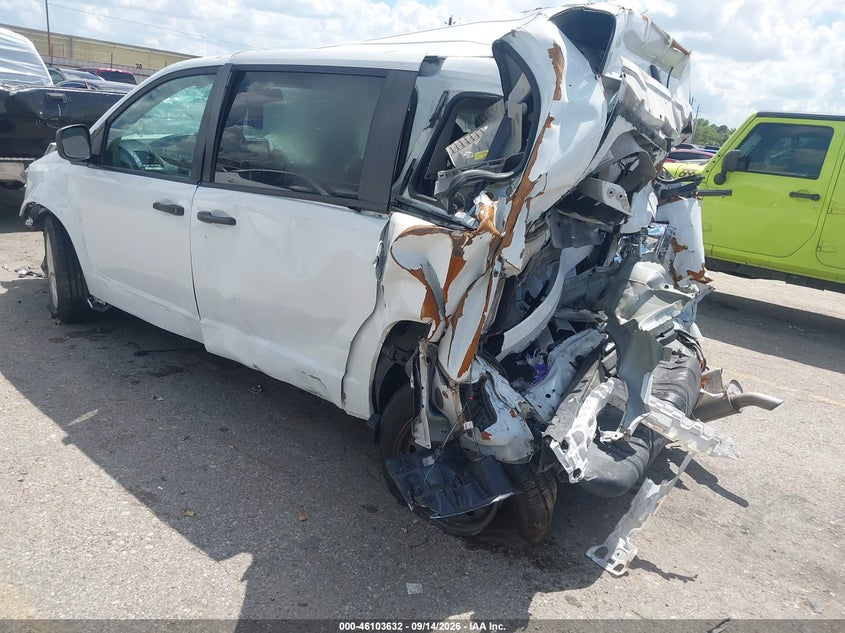 Vin: 2c4rdgbg8kr639332, lot: 46603290, dodge grand caravan se 20193