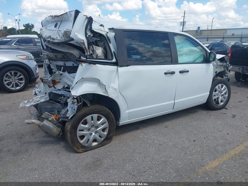Vin: 2c4rdgbg8kr639332, lot: 46603290, dodge grand caravan se 20194