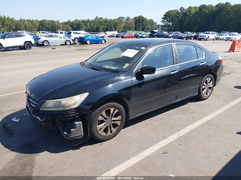 Vin: 1hgcr2f30ea283986, lot: 46603298, honda accord lx 20142