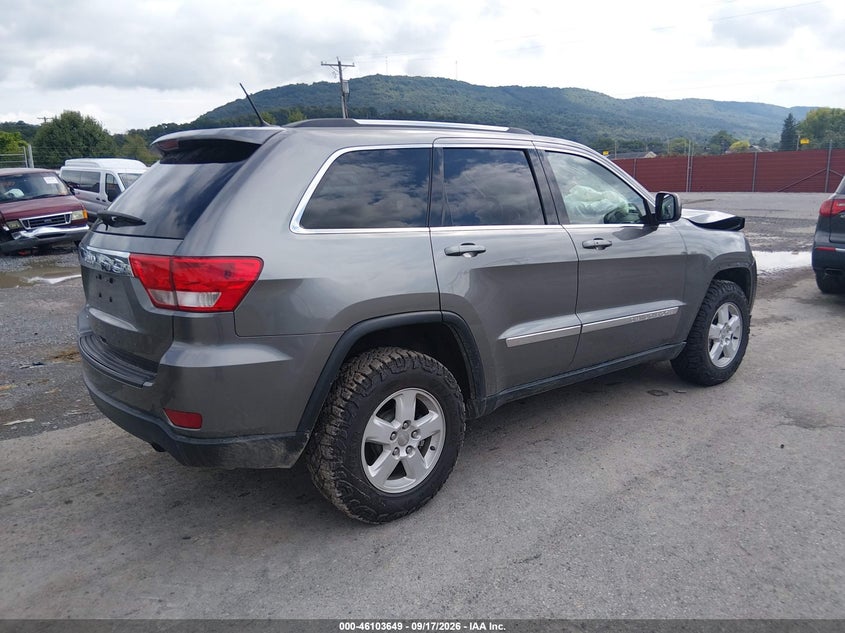 Vin: 1c4rjfag3dc581291, lot: 46603307, jeep grand cherokee laredo 20134