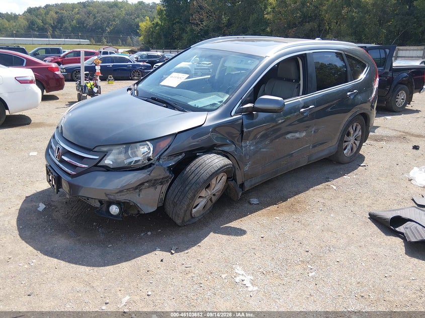 Vin: 2hkrm4h74dh667487, lot: 46603310, honda cr-v ex-l 20132