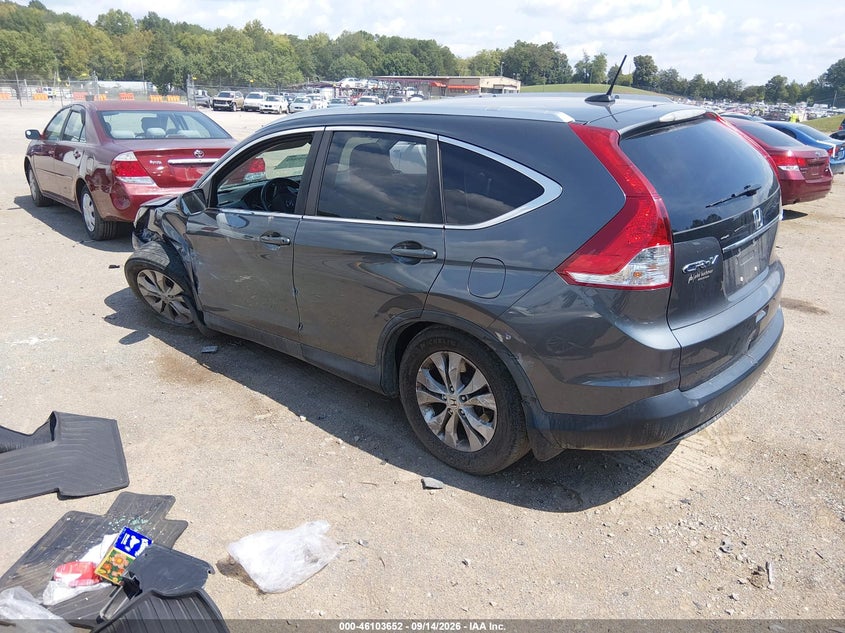 Vin: 2hkrm4h74dh667487, lot: 46603310, honda cr-v ex-l 20133
