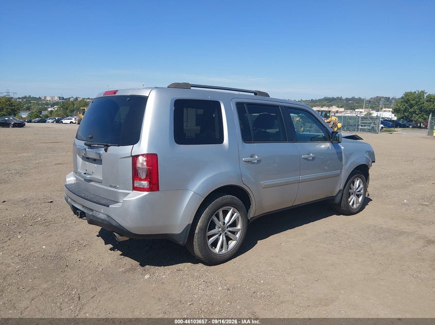 Vin: 5fnyf4h51db017504, lot: 46603315, honda pilot ex-l 20134