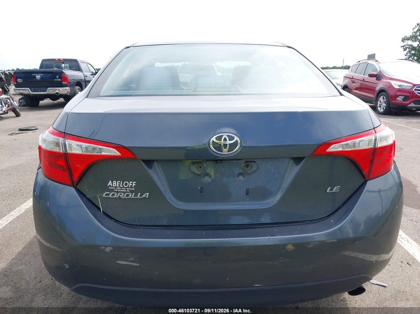 TOYOTA COROLLA 2016 VIN 2T1BURHE6GC683825