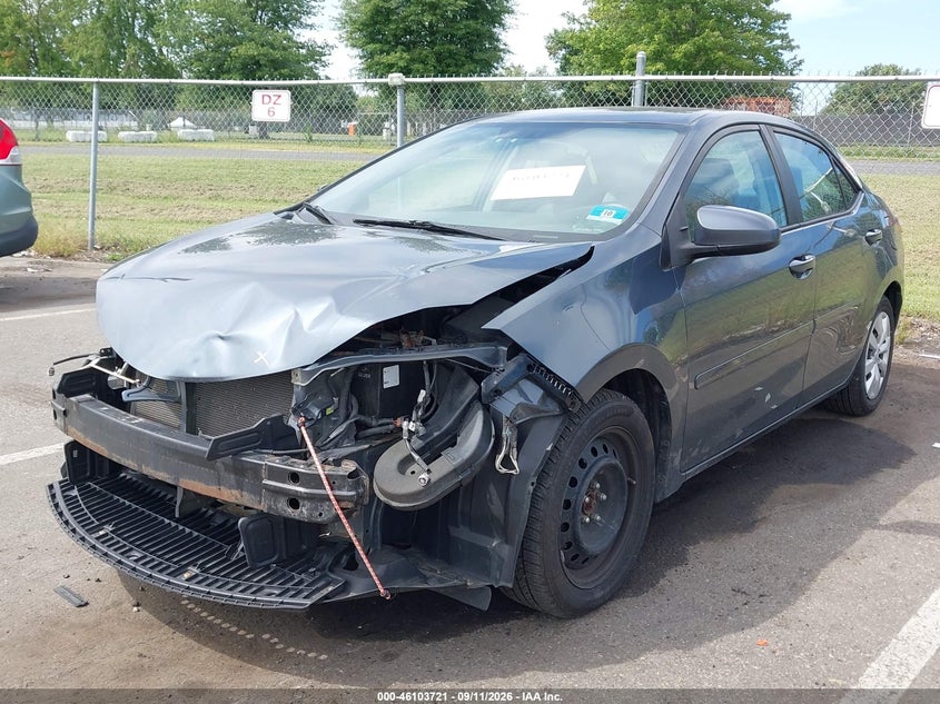 Vin: 2t1burhe6gc683825, lot: 46603379, toyota corolla le 20162
