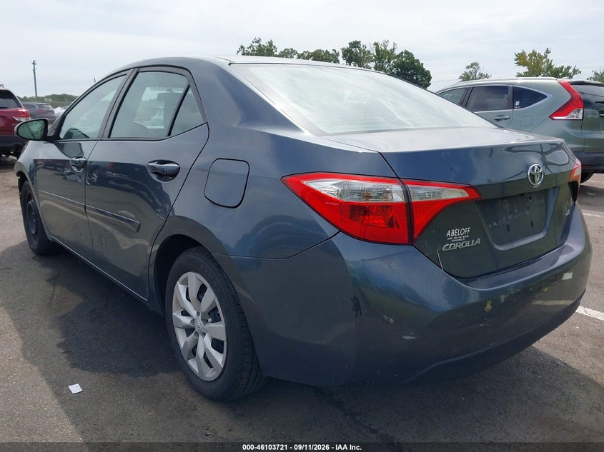 Vin: 2t1burhe6gc683825, lot: 46603379, toyota corolla le 20163
