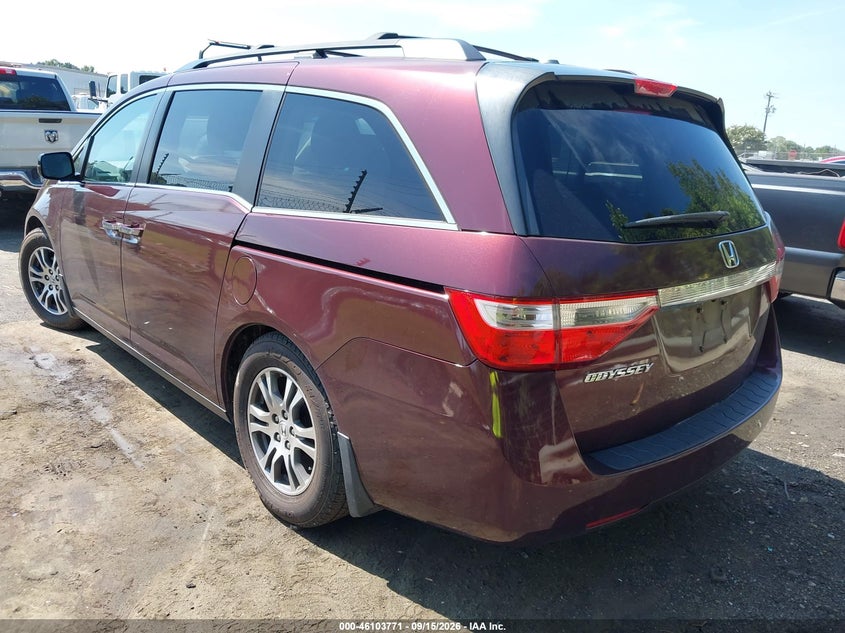 Vin: 5fnrl5h65db008428, lot: 46603429, honda odyssey ex-l 20133