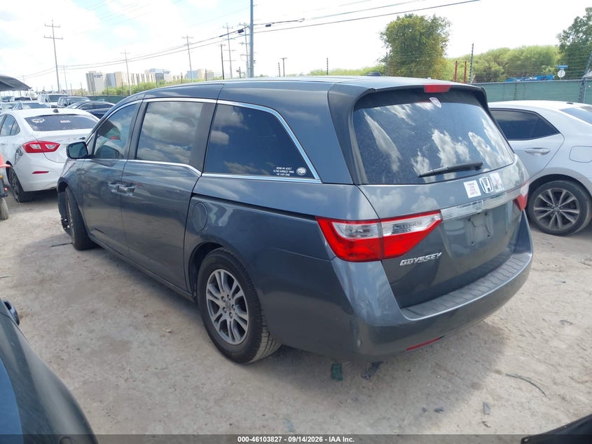 Vin: 5fnrl5h68db044470, lot: 46603485, honda odyssey ex-l 20133