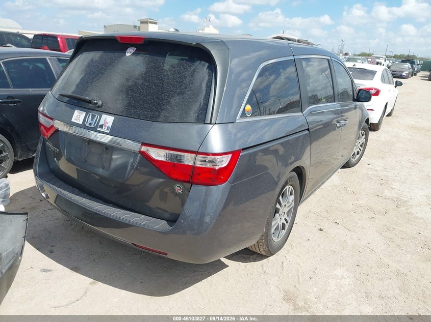 Vin: 5fnrl5h68db044470, lot: 46603485, honda odyssey ex-l 20134