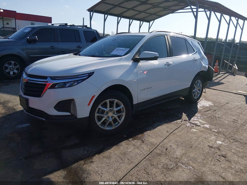 Vin: 3gnaxuev5nl262335, lot: 46603501, chevrolet equinox awd lt 20222