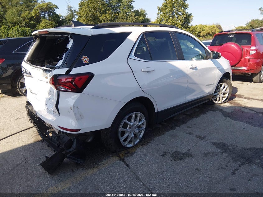 Vin: 3gnaxuev5nl262335, lot: 46603501, chevrolet equinox awd lt 20224
