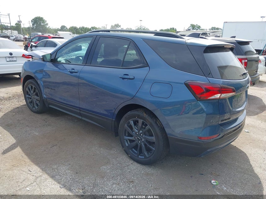 Vin: 3gnaxweg9rl155422, lot: 46603504, chevrolet equinox awd rs 20243