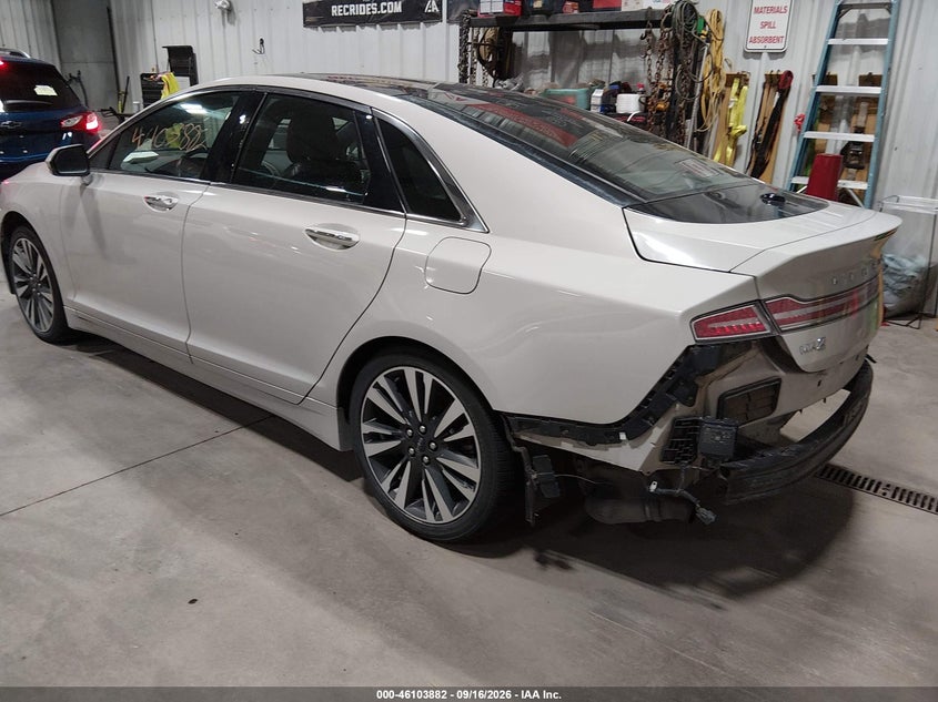 Vin: 3ln6l5fc7kr619273, lot: 46603540, lincoln mkz reserve ii 20193