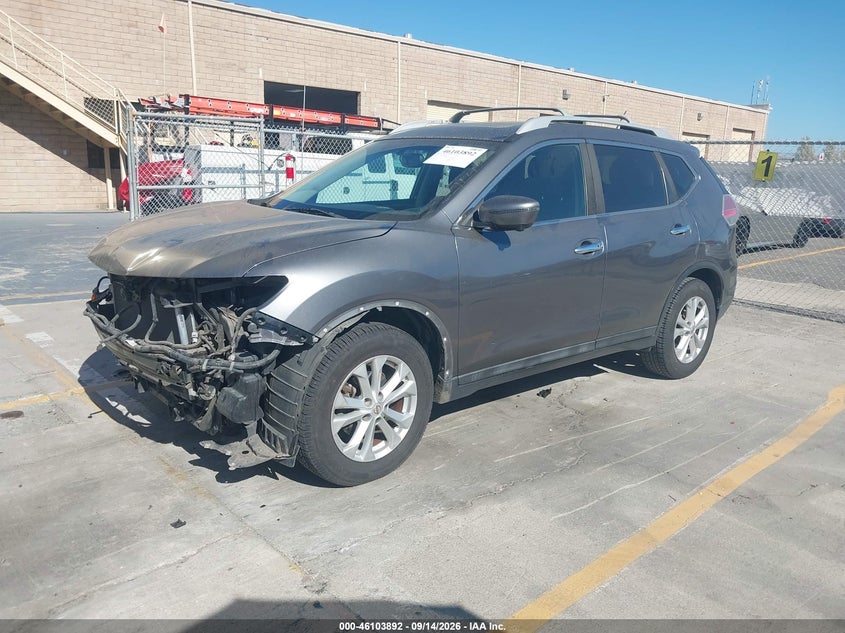 Vin: 5n1at2mt4gc848981, lot: 46603550, nissan rogue s/sl/sv 20162