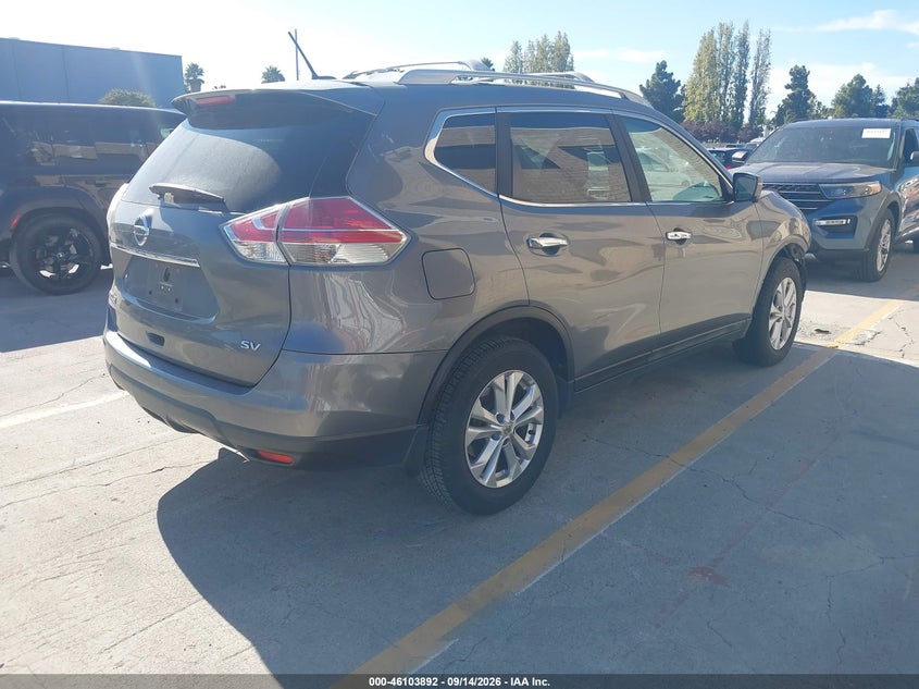 Vin: 5n1at2mt4gc848981, lot: 46603550, nissan rogue s/sl/sv 20164