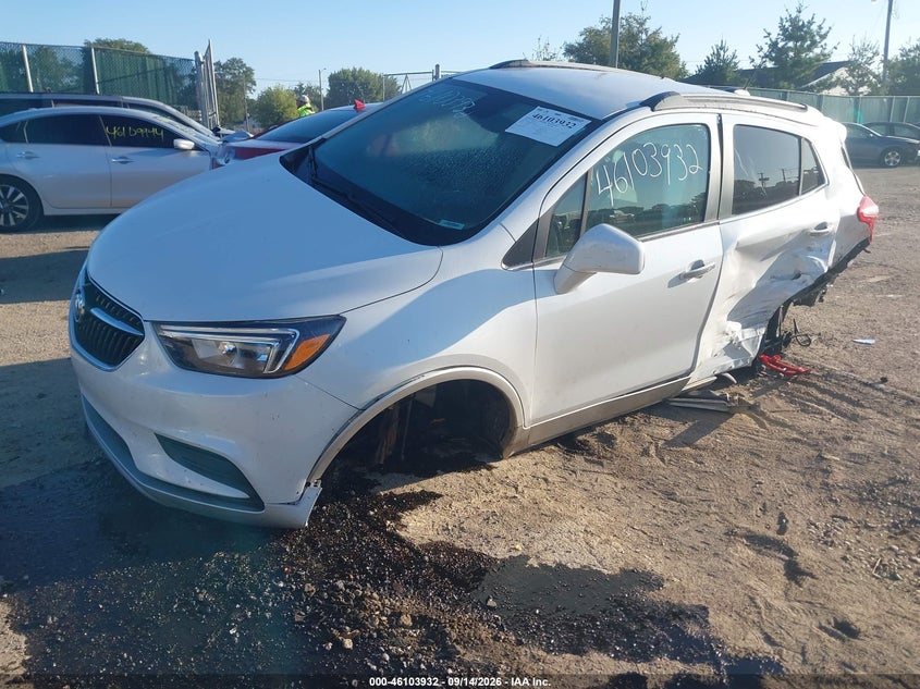 Vin: kl4cjesbxlb046847, lot: 46603590, buick encore awd preferred 20202