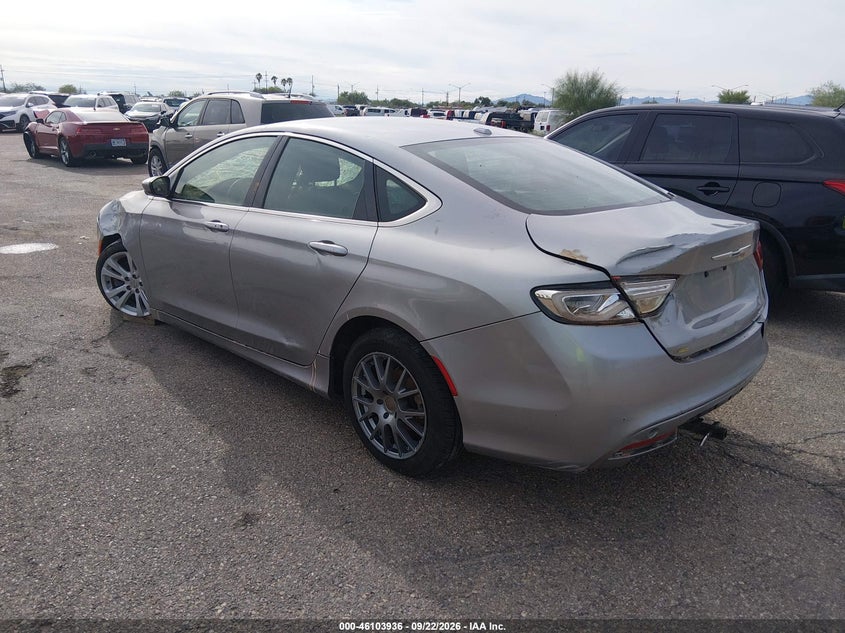 Vin: 1c3cccab8fn669767, lot: 46603594, chrysler 200 limited 20153