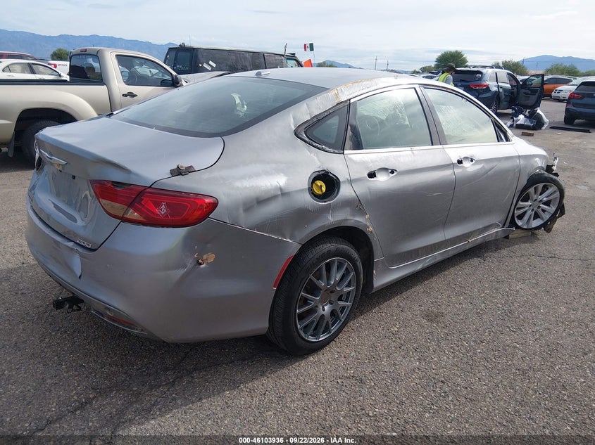 Vin: 1c3cccab8fn669767, lot: 46603594, chrysler 200 limited 20154