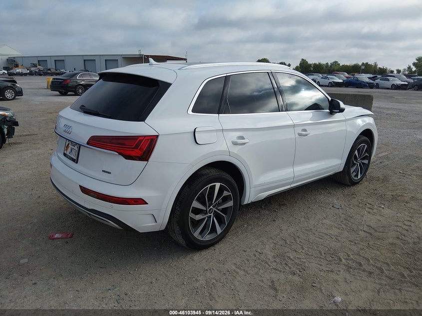 Vin: wa1aaafy6m2075777, lot: 46603603, audi q5 premium 45 tfsi quattro s tronic 20214
