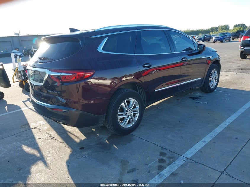 Vin: 5gaerbkw7jj162116, lot: 46603704, buick enclave essence 20184