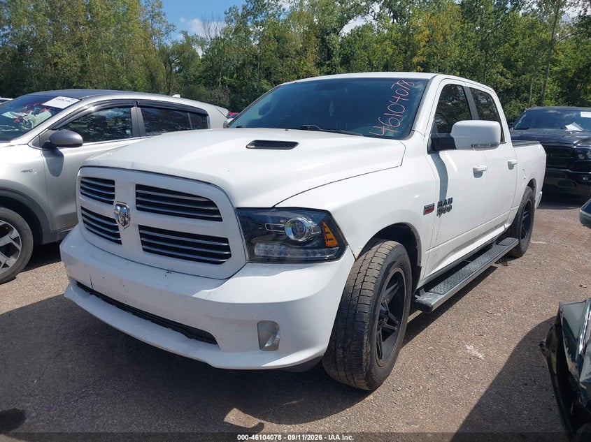 Vin: 1c6rr7mt2hs617076, lot: 46603736, ram 1500 sport 20172