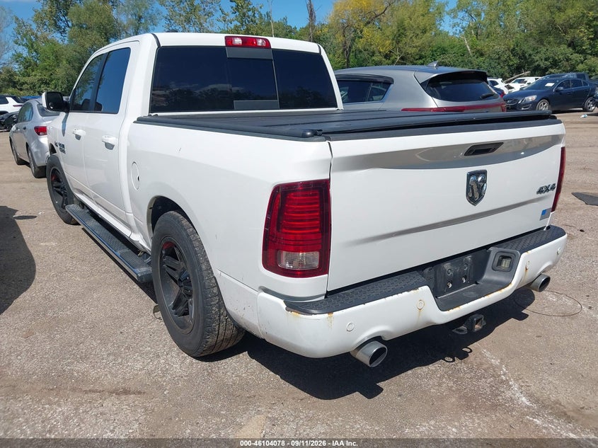 Vin: 1c6rr7mt2hs617076, lot: 46603736, ram 1500 sport 20173