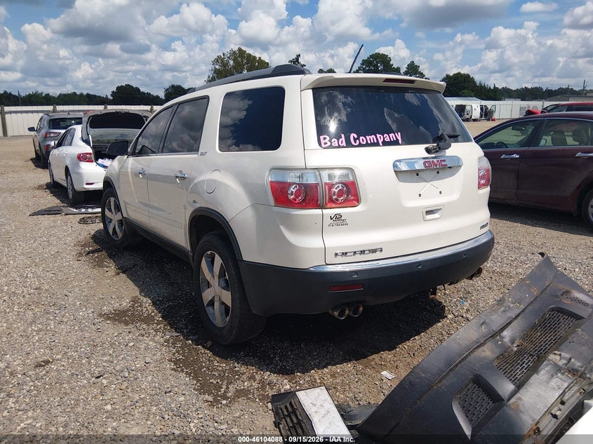 Vin: 1gkkvred3cj337498, lot: 46603746, gmc acadia slt-1 20123