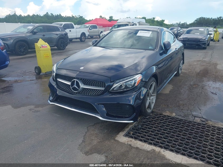 Vin: wddwj4kbxhf535722, lot: 46603748, mercedes-benz c 300 4matic 20172