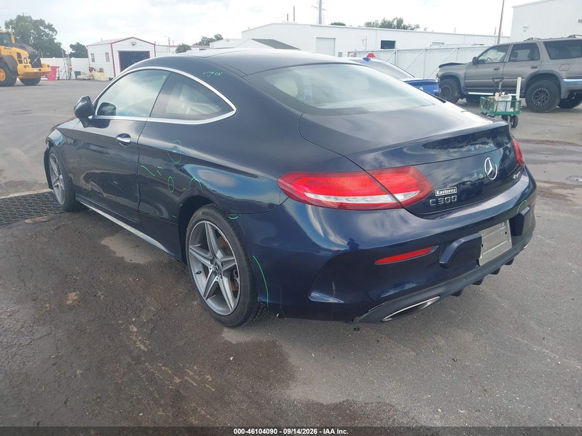 Vin: wddwj4kbxhf535722, lot: 46603748, mercedes-benz c 300 4matic 20173