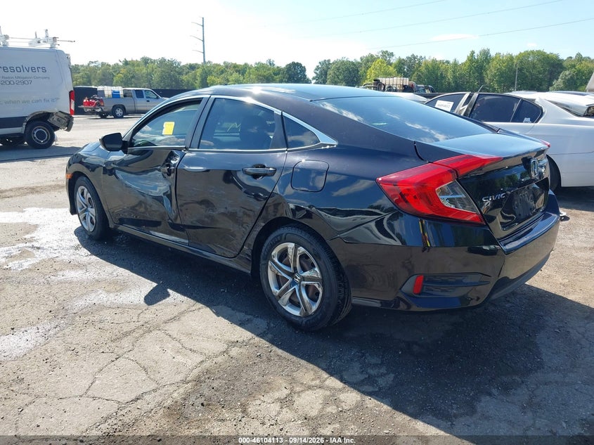 Vin: 19xfc2f57he210954, lot: 46603771, honda civic lx 20173