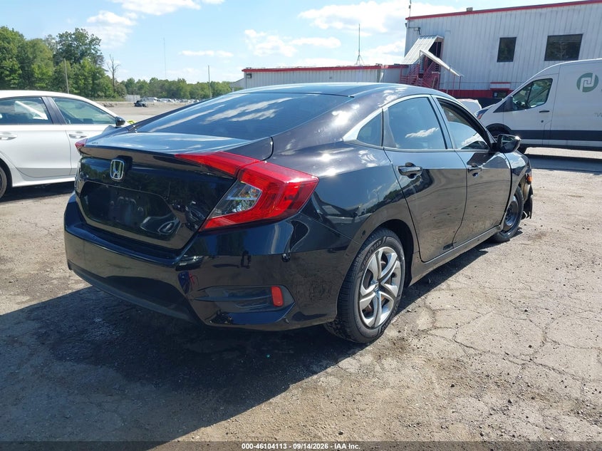 Vin: 19xfc2f57he210954, lot: 46603771, honda civic lx 20174
