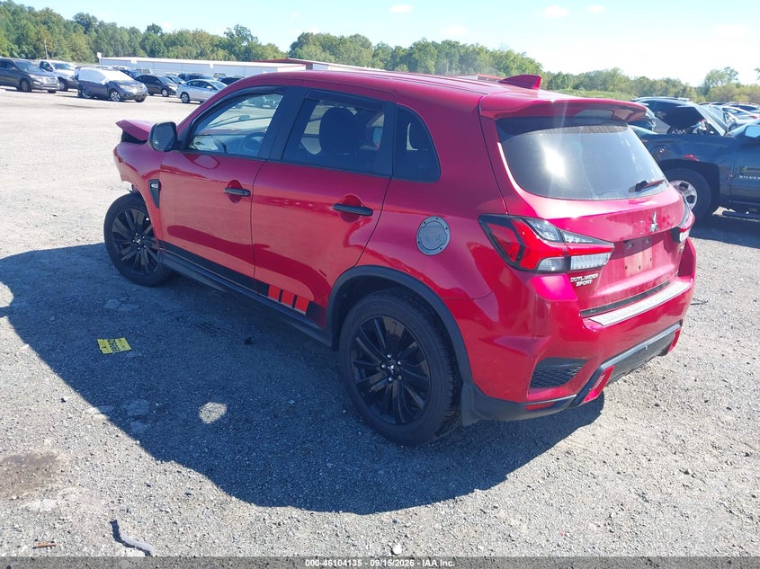 Vin: ja4ar3au9lu019828, lot: 46603793, mitsubishi outlander sport 2.0 be awc 20203