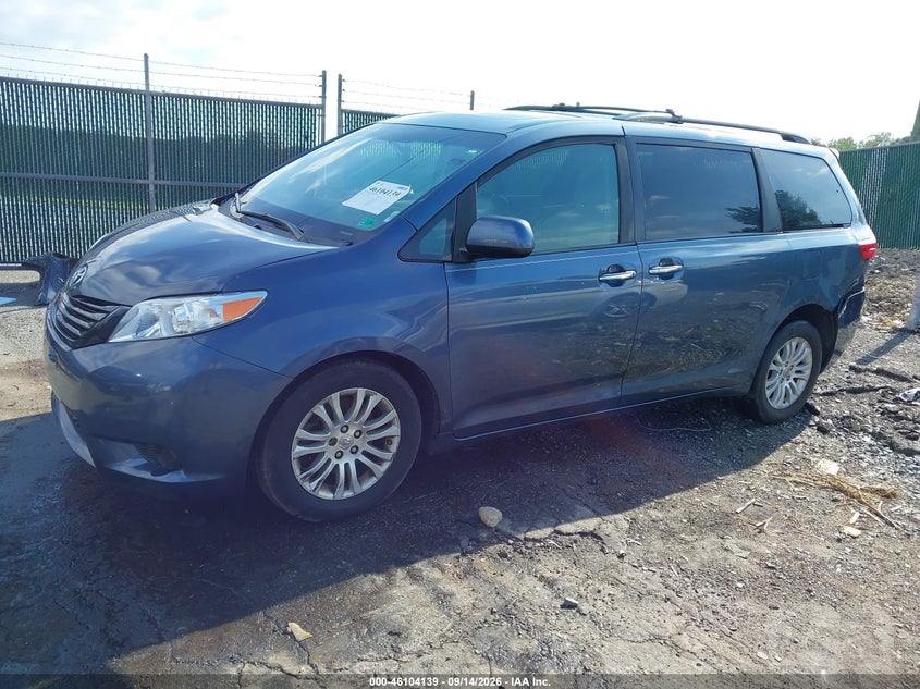 Vin: 5tdyz3dcxhs861192, lot: 46603797, toyota sienna xle 8 passenger 20172