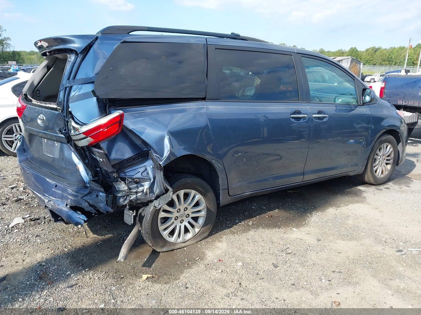 Vin: 5tdyz3dcxhs861192, lot: 46603797, toyota sienna xle 8 passenger 20174