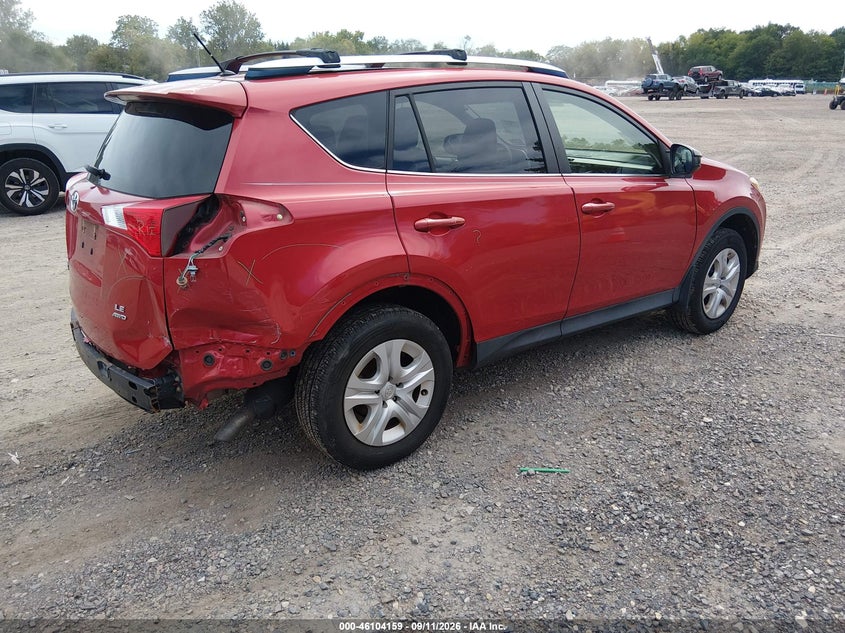 Vin: jtmbfrevxd5015274, lot: 46603817, toyota rav4 le 20134