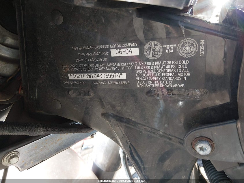 HARLEY-DAVIDSON FLHRSI 2004