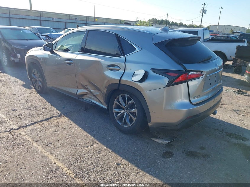 Vin: jtjyarbz9h2082193, lot: 46603866, lexus nx 200t f sport 20173