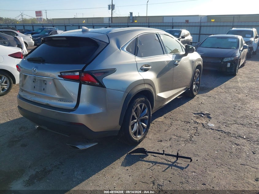 Vin: jtjyarbz9h2082193, lot: 46603866, lexus nx 200t f sport 20174