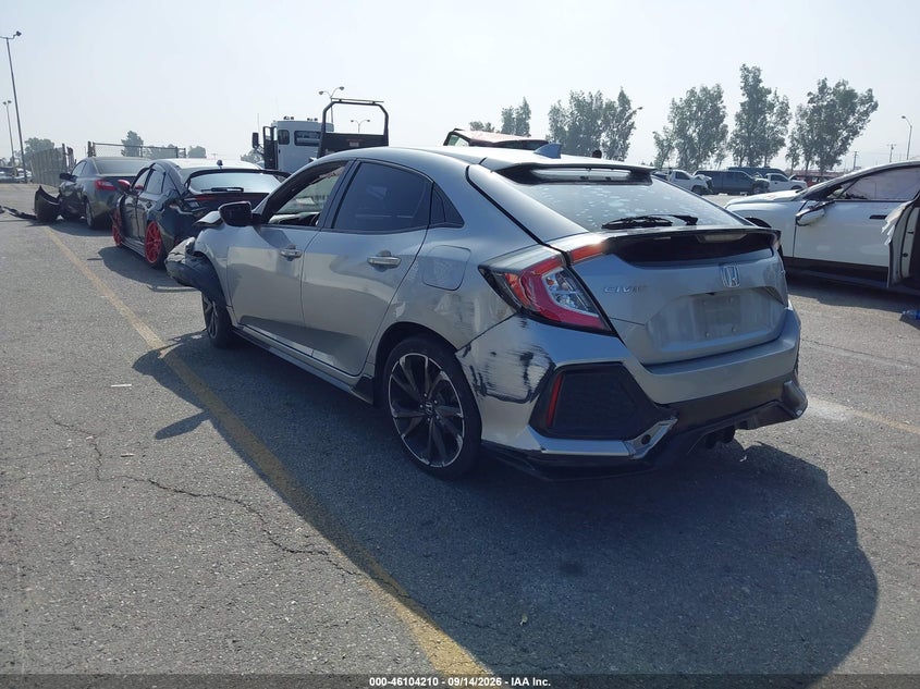 Vin: shhfk7h46ju411019, lot: 46603868, honda civic sport 20183