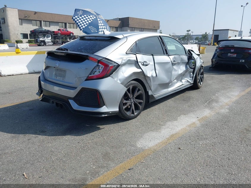 Vin: shhfk7h46ju411019, lot: 46603868, honda civic sport 20184