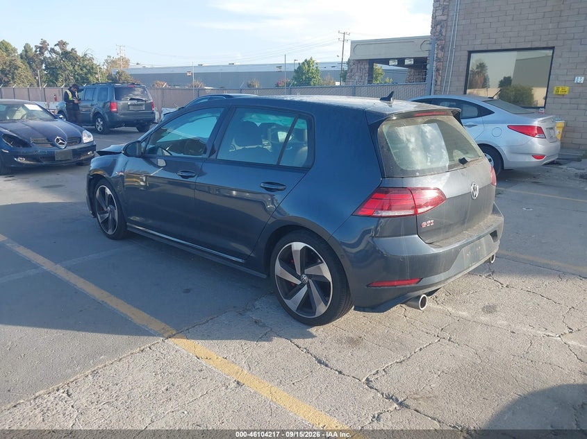 Vin: 3vw5t7au8km027936, lot: 46603875, volkswagen golf gti 2.0t autobahn/2.0t rabbit edition/2.0t s/2.0t se 20193