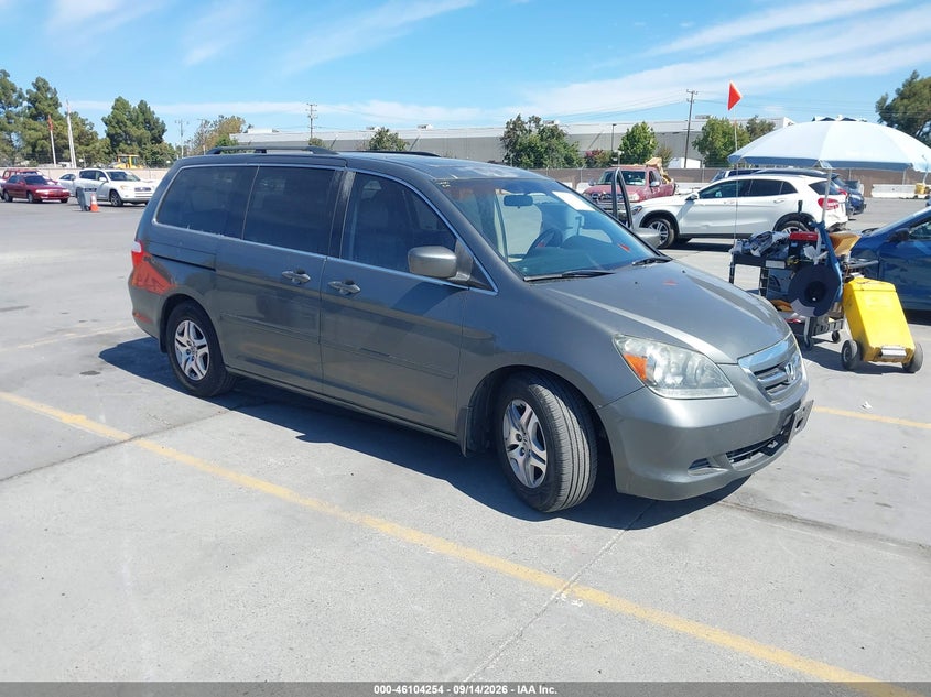2007 Honda Odyssey Ex-L, Left Side, IAAI, VIN 5FNRL38757B096883
