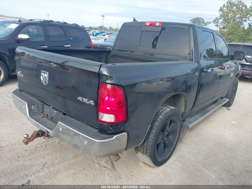 Vin: 1c6rr7lg4hs530400, lot: 46603919, ram 1500 big horn  4x4 5'7 box 20174