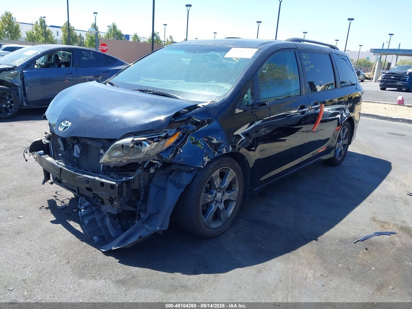 Vin: 5tdxk3dc2gs758640, lot: 46603927, toyota sienna se 8 passenger 20162