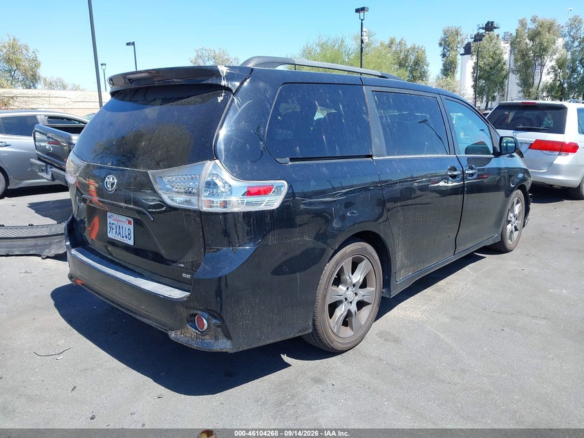 Vin: 5tdxk3dc2gs758640, lot: 46603927, toyota sienna se 8 passenger 20164