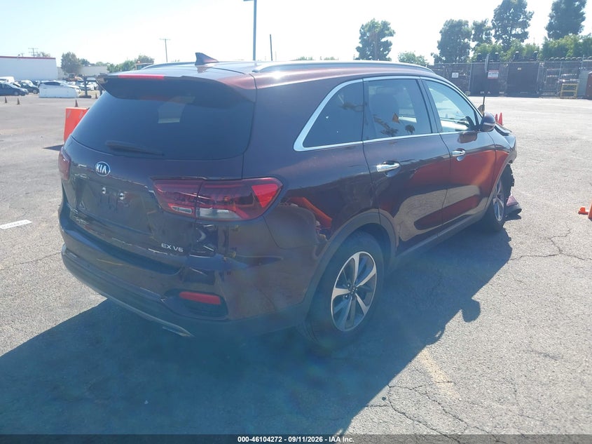 Vin: 5xyph4a52kg521419, lot: 46603930, kia sorento 3.3l ex 20194
