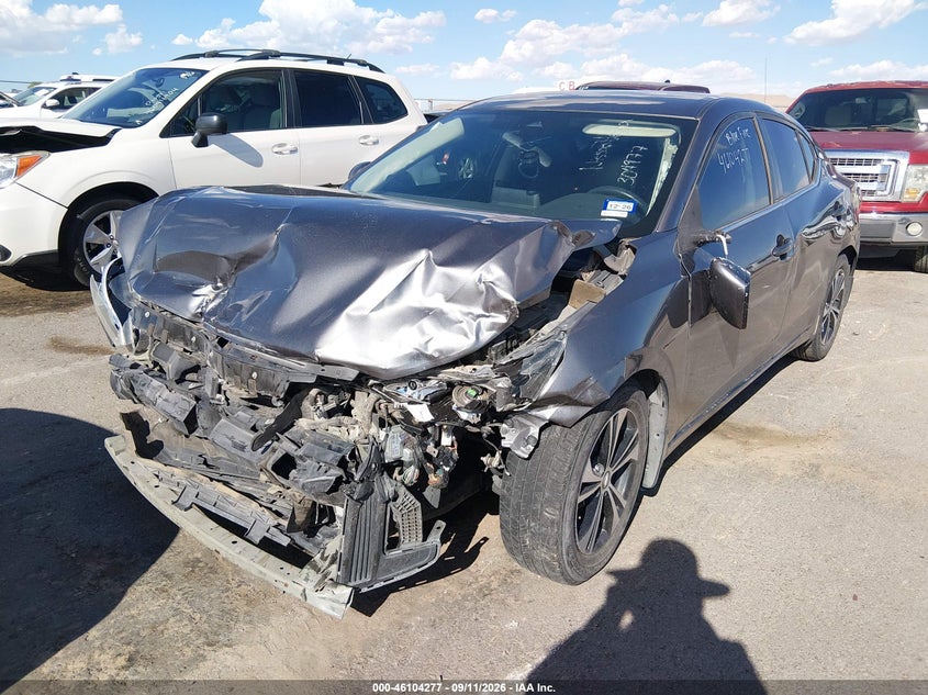 Vin: 3n1ab8cv9ly304977, lot: 46603935, nissan sentra sv xtronic cvt 20202