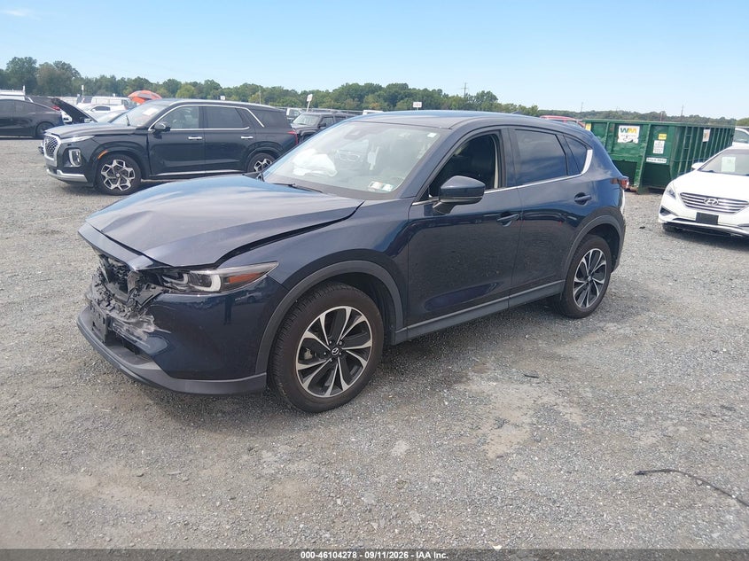 Vin: jm3kfbem5n0558262, lot: 46603936, mazda cx-5 2.5 s premium plus 20222