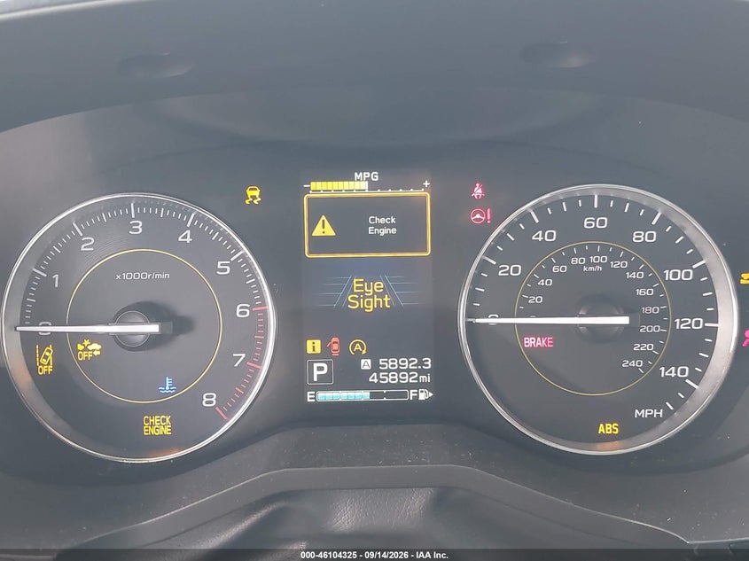 SUBARU CROSSTREK 2022 VIN JF2GTHRC9NH236657