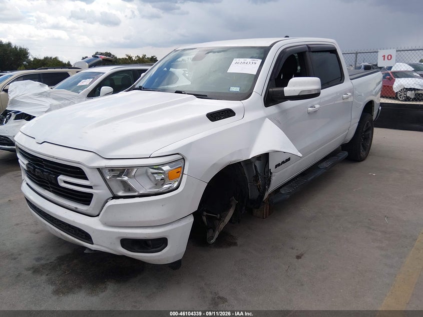 Vin: 1c6rreft6ln129242, lot: 46603997, ram 1500 lone star  4x2 5'7 box 20202